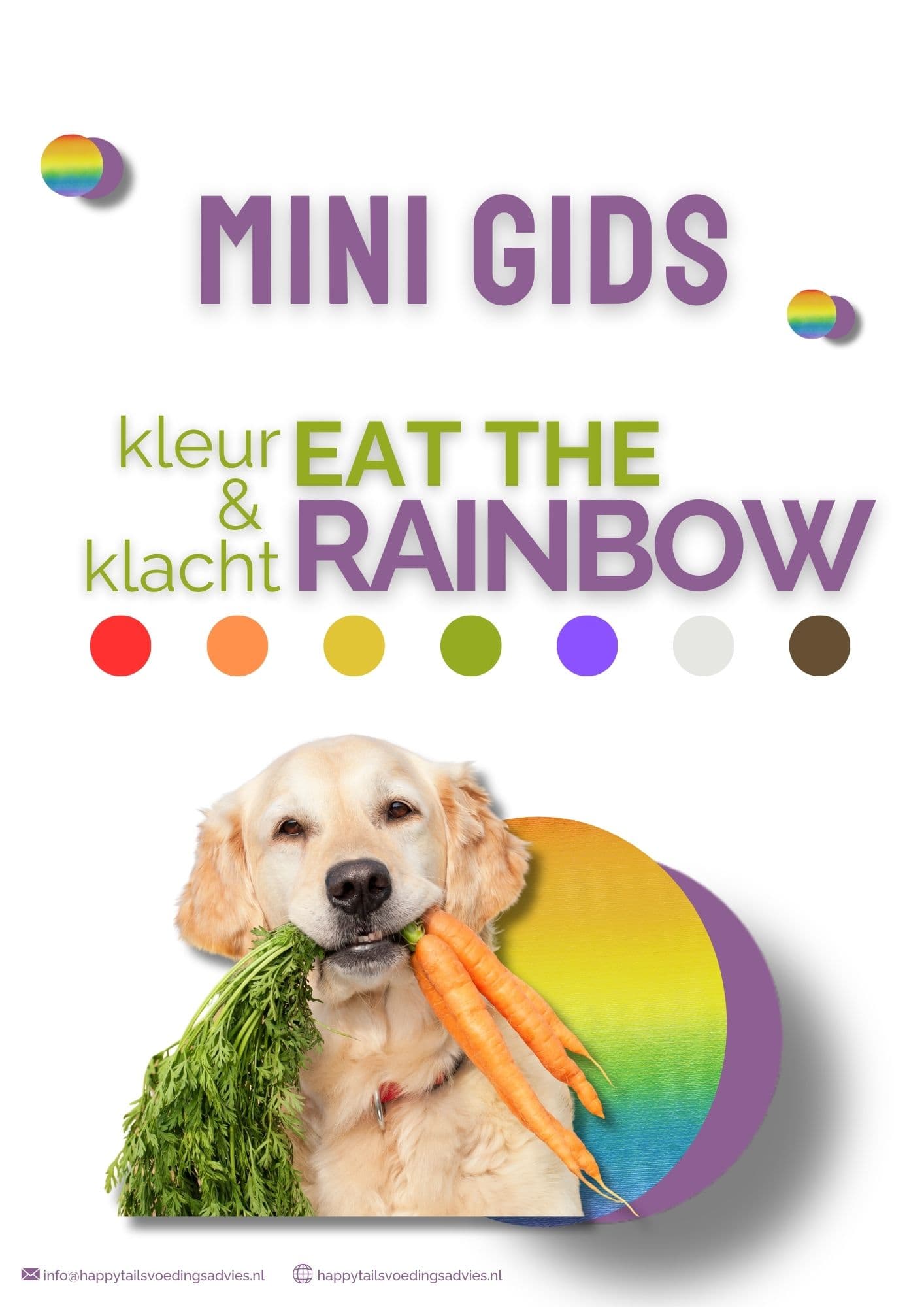 Mini gids kleur en klacht Eat the Rainbow